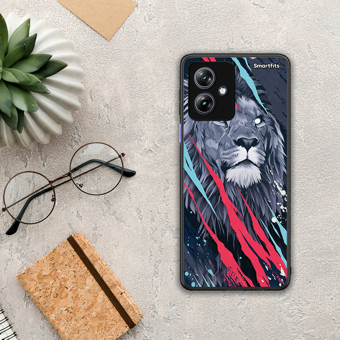 PopArt Lion Designer - Motorola Moto G54 θήκη
