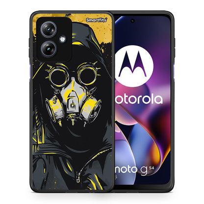 Θήκη Motorola Moto G54 Mask PopArt από τη Smartfits με σχέδιο στο πίσω μέρος και μαύρο περίβλημα | Motorola Moto G54 Mask PopArt case with colorful back and black bezels