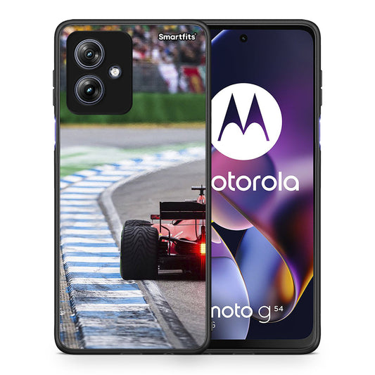 Θήκη Motorola Moto G54 Racing Vibes από τη Smartfits με σχέδιο στο πίσω μέρος και μαύρο περίβλημα | Motorola Moto G54 Racing Vibes case with colorful back and black bezels