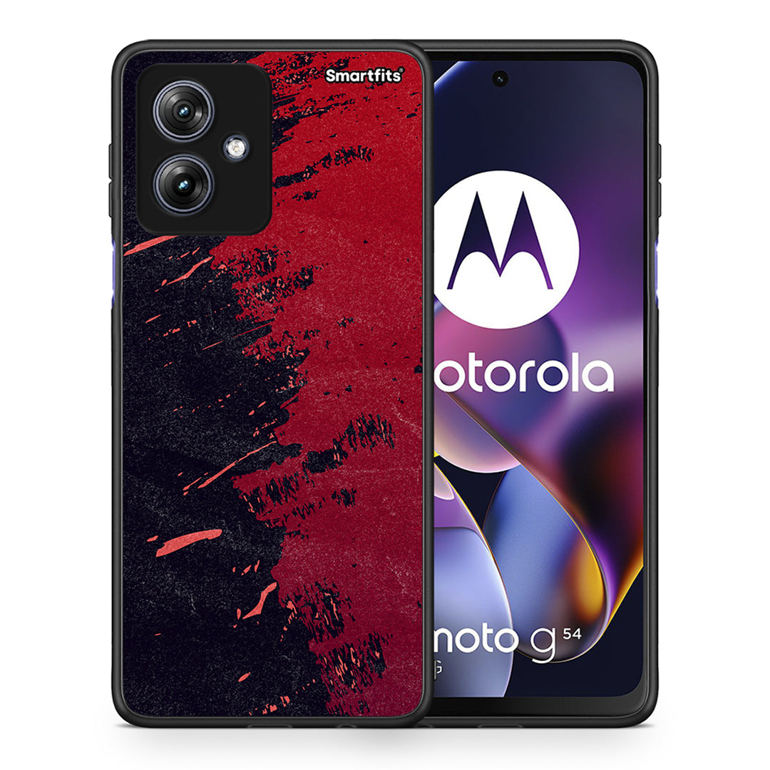 Red Paint - Motorola Moto G54 θήκη