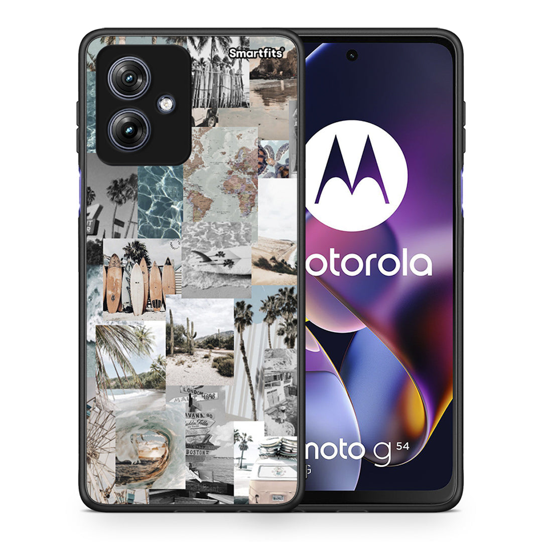 015 Retro Beach Life - Motorola Moto G54 θήκη