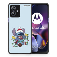 Thumbnail for Θήκη Motorola Moto G54 Santa Stich από τη Smartfits με σχέδιο στο πίσω μέρος και μαύρο περίβλημα | Motorola Moto G54 Santa Stich case with colorful back and black bezels