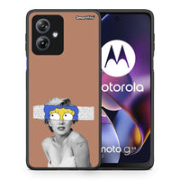 Thumbnail for Θήκη Motorola Moto G54 Sim Merilyn από τη Smartfits με σχέδιο στο πίσω μέρος και μαύρο περίβλημα | Motorola Moto G54 Sim Merilyn case with colorful back and black bezels