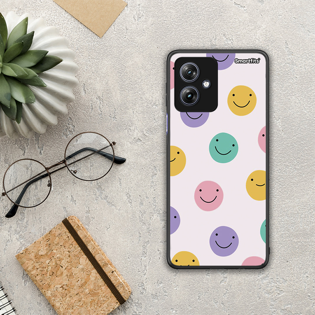 Smiley Faces - Motorola Moto G54 θήκη