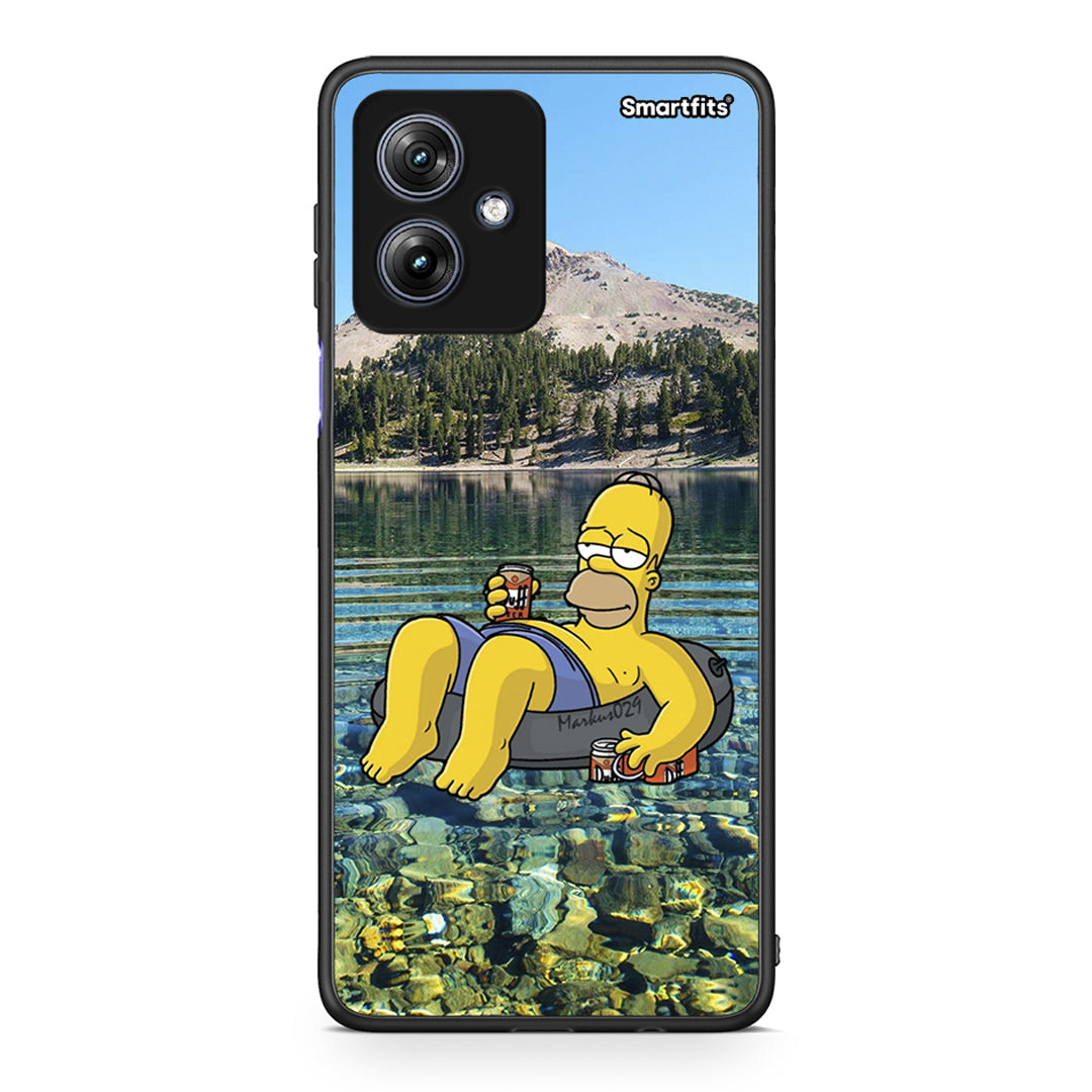 Motorola Moto G54 Summer Happiness Θήκη από τη Smartfits με σχέδιο στο πίσω μέρος και μαύρο περίβλημα | Smartphone case with colorful back and black bezels by Smartfits