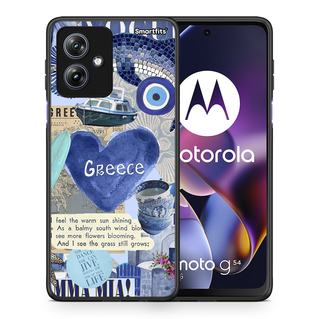 053 Summer In Greece - Motorola Moto G54 θήκη