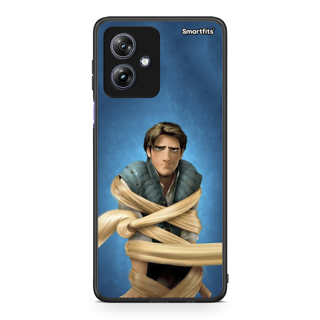 Motorola Moto G54 Tangled 1 Θήκη Αγίου Βαλεντίνου από τη Smartfits με σχέδιο στο πίσω μέρος και μαύρο περίβλημα | Smartphone case with colorful back and black bezels by Smartfits