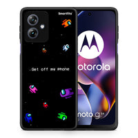 Thumbnail for Θήκη Motorola Moto G54 AFK Text από τη Smartfits με σχέδιο στο πίσω μέρος και μαύρο περίβλημα | Motorola Moto G54 AFK Text case with colorful back and black bezels