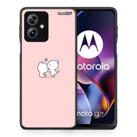 Thumbnail for Θήκη Motorola Moto G54 Love Valentine από τη Smartfits με σχέδιο στο πίσω μέρος και μαύρο περίβλημα | Motorola Moto G54 Love Valentine case with colorful back and black bezels