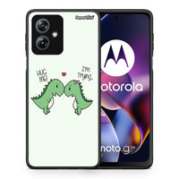 Thumbnail for Θήκη Motorola Moto G54 Rex Valentine από τη Smartfits με σχέδιο στο πίσω μέρος και μαύρο περίβλημα | Motorola Moto G54 Rex Valentine case with colorful back and black bezels
