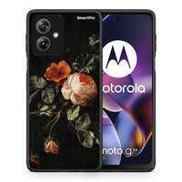 Thumbnail for Θήκη Motorola Moto G54 Vintage Roses από τη Smartfits με σχέδιο στο πίσω μέρος και μαύρο περίβλημα | Motorola Moto G54 Vintage Roses case with colorful back and black bezels