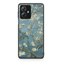 Thumbnail for Motorola Moto G54 White Blossoms θήκη από τη Smartfits με σχέδιο στο πίσω μέρος και μαύρο περίβλημα | Smartphone case with colorful back and black bezels by Smartfits