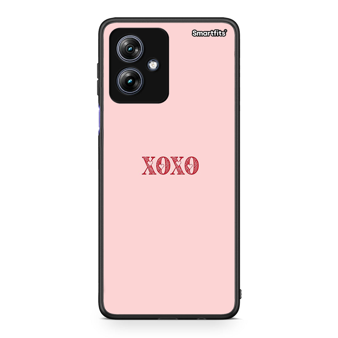 Motorola Moto G54 XOXO Love θήκη από τη Smartfits με σχέδιο στο πίσω μέρος και μαύρο περίβλημα | Smartphone case with colorful back and black bezels by Smartfits