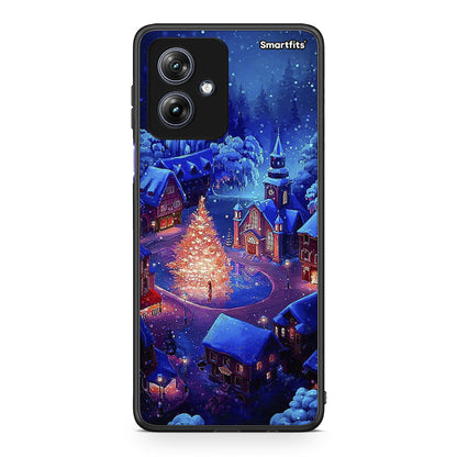 Motorola Moto G54 Xmas Village θήκη από τη Smartfits με σχέδιο στο πίσω μέρος και μαύρο περίβλημα | Smartphone case with colorful back and black bezels by Smartfits