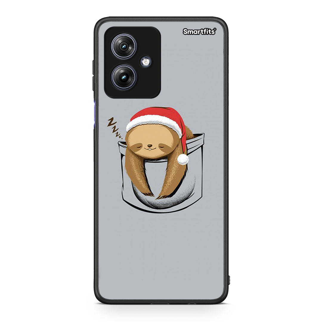 Motorola Moto G54 Xmas Zzzz θήκη από τη Smartfits με σχέδιο στο πίσω μέρος και μαύρο περίβλημα | Smartphone case with colorful back and black bezels by Smartfits