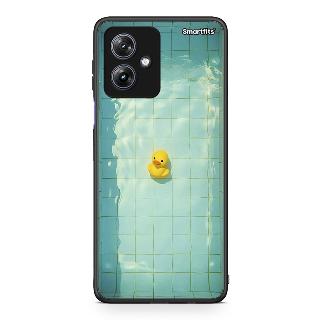 Motorola Moto G54 Yellow Duck θήκη από τη Smartfits με σχέδιο στο πίσω μέρος και μαύρο περίβλημα | Smartphone case with colorful back and black bezels by Smartfits