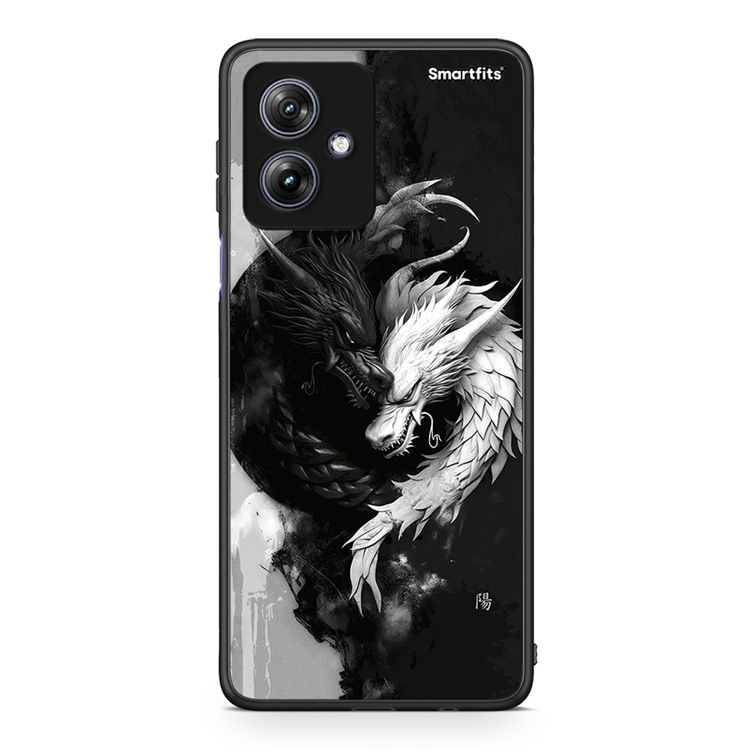 Motorola Moto G54 Yin Yang Θήκη από τη Smartfits με σχέδιο στο πίσω μέρος και μαύρο περίβλημα | Smartphone case with colorful back and black bezels by Smartfits