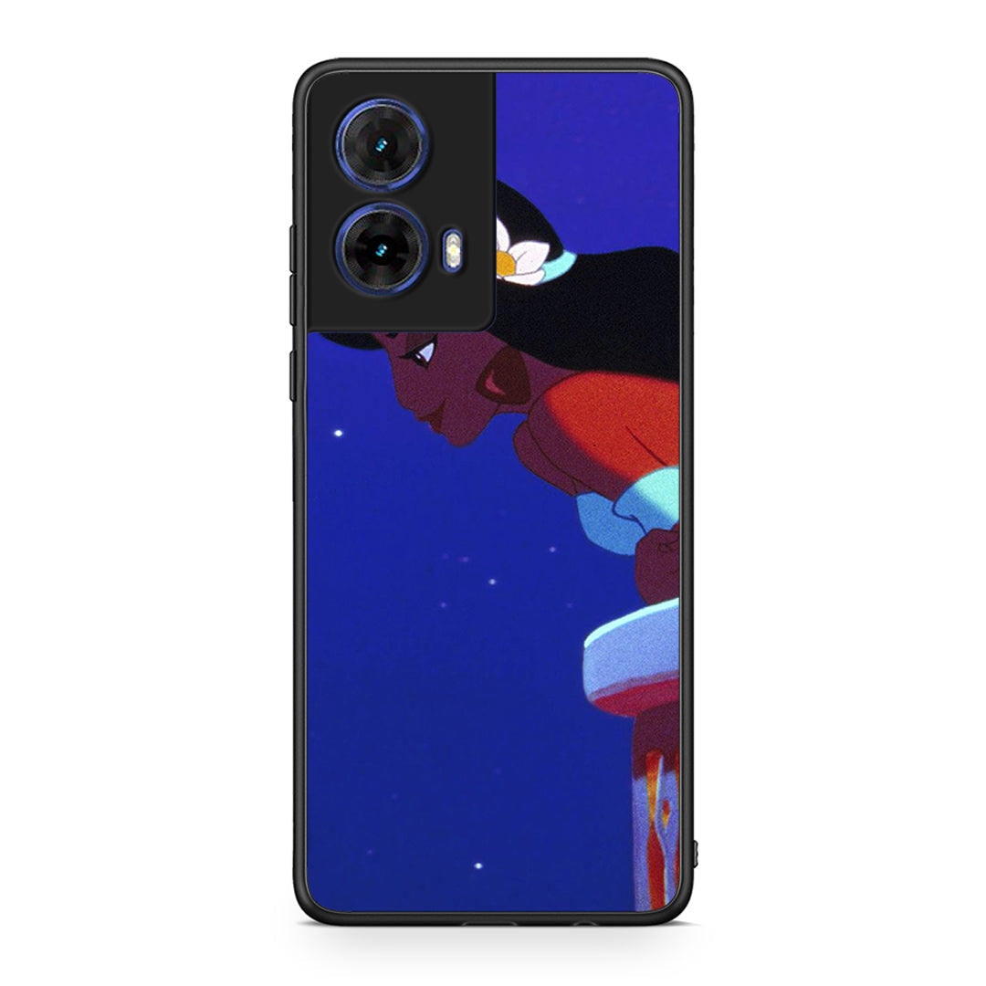 Motorola Moto G85 Alladin And Jasmine Love 2 θήκη από τη Smartfits με σχέδιο στο πίσω μέρος και μαύρο περίβλημα | Smartphone case with colorful back and black bezels by Smartfits