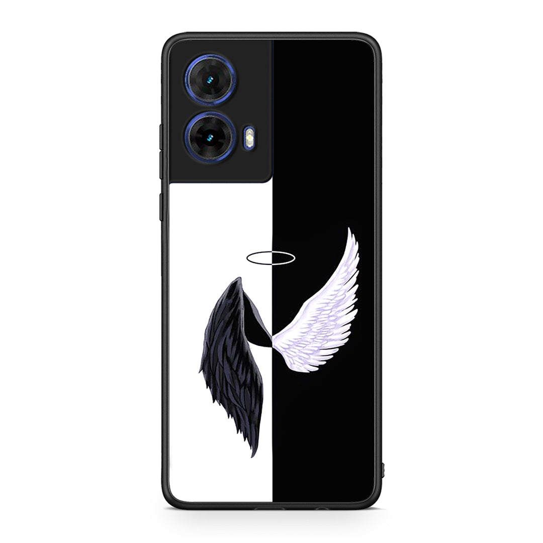Motorola Moto G85 Angels Demons θήκη από τη Smartfits με σχέδιο στο πίσω μέρος και μαύρο περίβλημα | Smartphone case with colorful back and black bezels by Smartfits