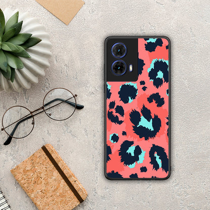 Animal Pink Leopard - Motorola Moto G85 θήκη