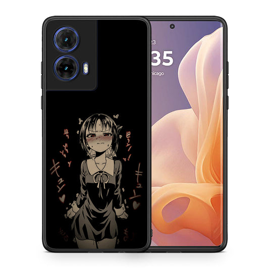 Θήκη Motorola Moto G85 Anime Girl από τη Smartfits με σχέδιο στο πίσω μέρος και μαύρο περίβλημα | Motorola Moto G85 Anime Girl case with colorful back and black bezels