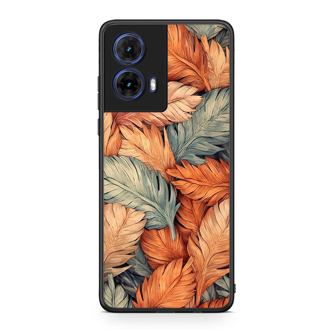 Motorola Moto G85 Autumn Leaves Θήκη από τη Smartfits με σχέδιο στο πίσω μέρος και μαύρο περίβλημα | Smartphone case with colorful back and black bezels by Smartfits