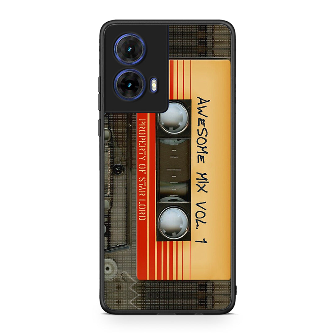 Motorola Moto G85 Awesome Mix θήκη από τη Smartfits με σχέδιο στο πίσω μέρος και μαύρο περίβλημα | Smartphone case with colorful back and black bezels by Smartfits