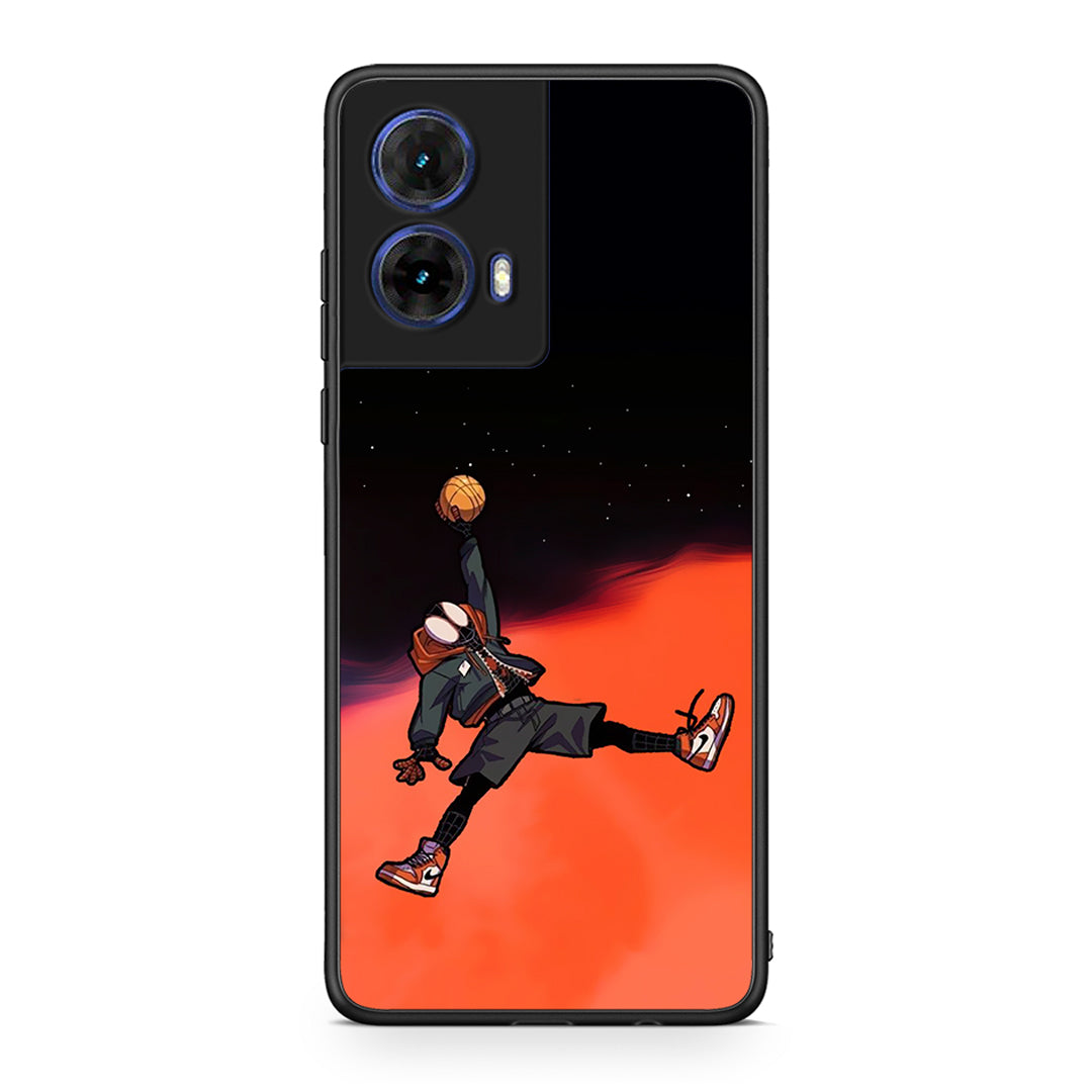 Motorola Moto G85 Basketball Hero θήκη από τη Smartfits με σχέδιο στο πίσω μέρος και μαύρο περίβλημα | Smartphone case with colorful back and black bezels by Smartfits