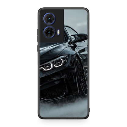 Motorola Moto G85 Black BMW θήκη από τη Smartfits με σχέδιο στο πίσω μέρος και μαύρο περίβλημα | Smartphone case with colorful back and black bezels by Smartfits