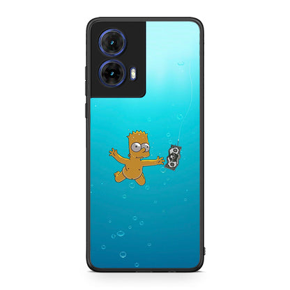 Motorola Moto G85 Chasing Money θήκη από τη Smartfits με σχέδιο στο πίσω μέρος και μαύρο περίβλημα | Smartphone case with colorful back and black bezels by Smartfits