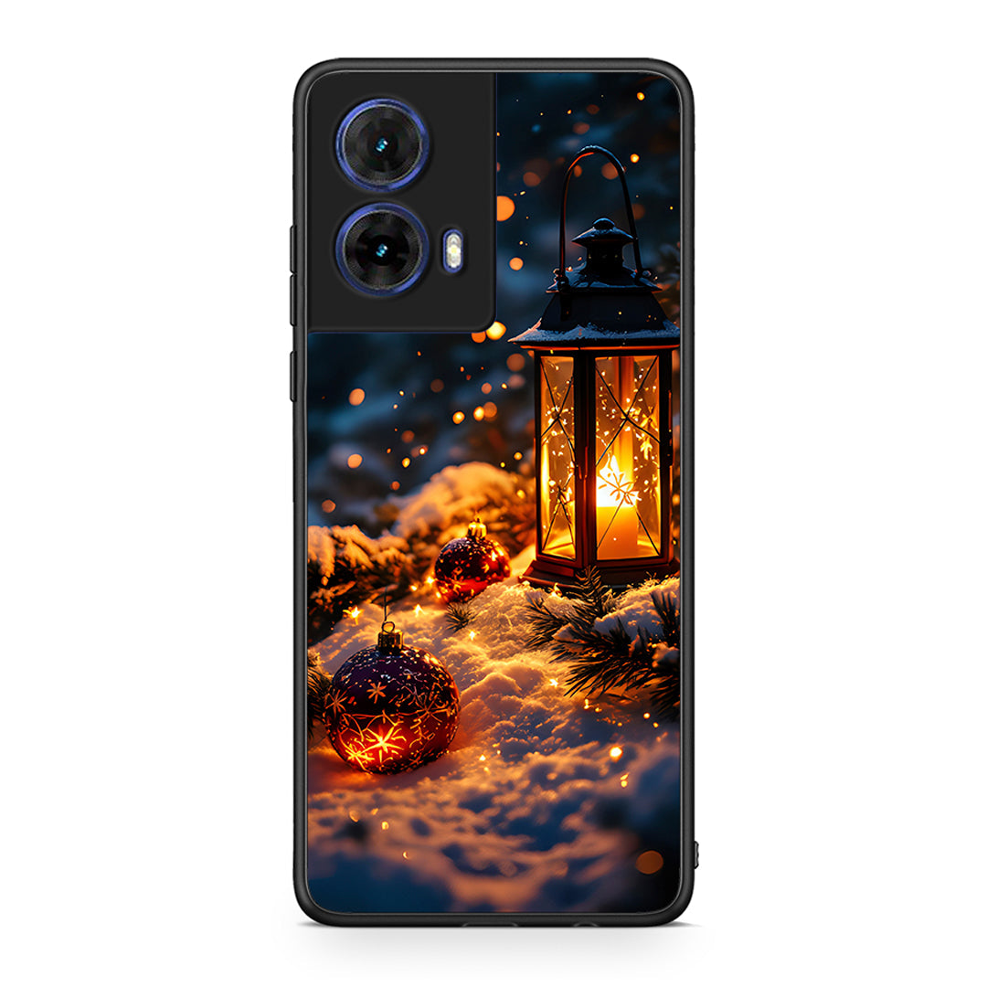 Motorola Moto G85 Christmas Ornaments θήκη από τη Smartfits με σχέδιο στο πίσω μέρος και μαύρο περίβλημα | Smartphone case with colorful back and black bezels by Smartfits