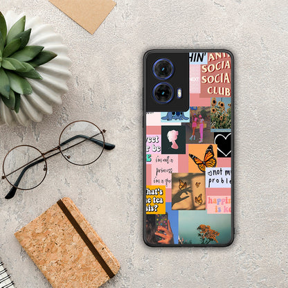 Collage Bitchin - Motorola Moto G85 θήκη