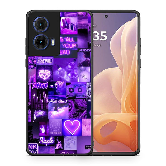 Collage Stay Wild - Motorola Moto G85 θήκη