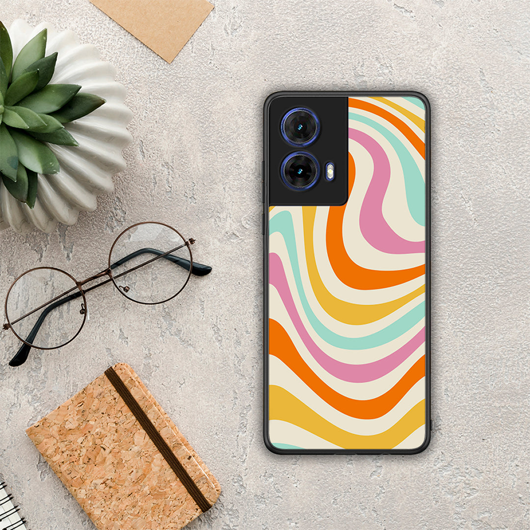 Colourful Waves - Motorola Moto G85 θήκη