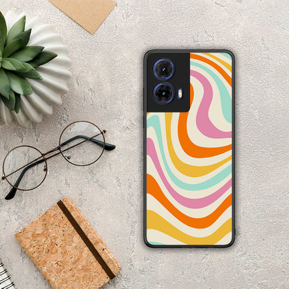 Colourful Waves - Motorola Moto G85 θήκη