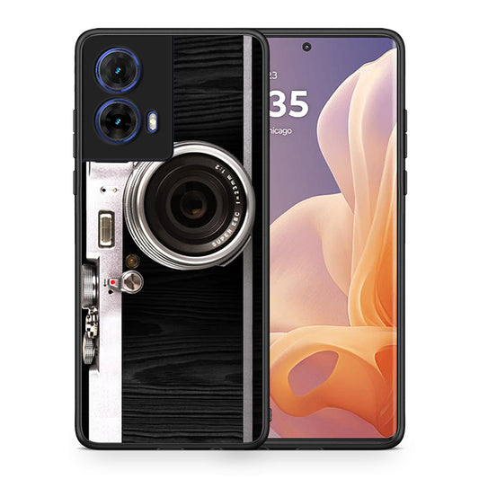 Θήκη Motorola Moto G85 Emily In Paris από τη Smartfits με σχέδιο στο πίσω μέρος και μαύρο περίβλημα | Motorola Moto G85 Emily In Paris case with colorful back and black bezels