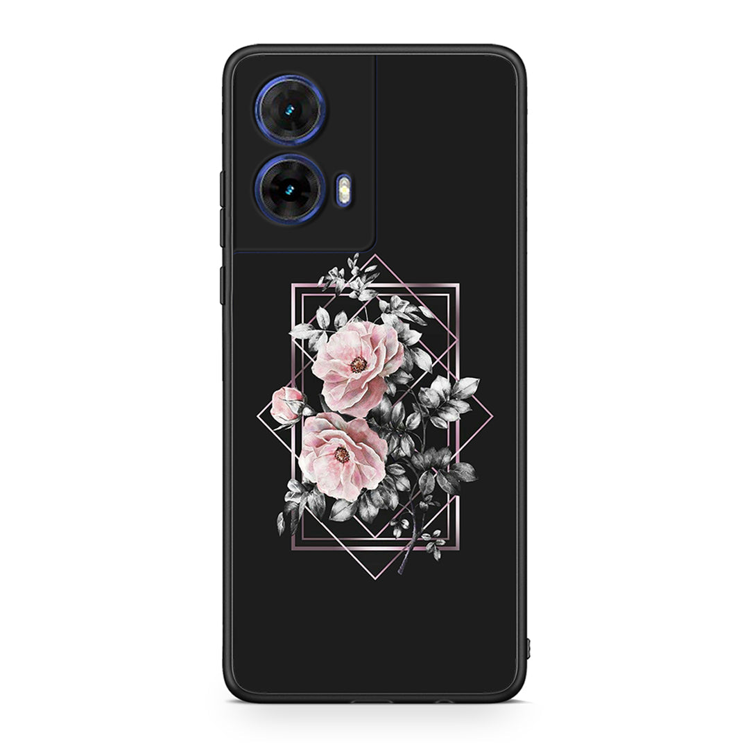 4 - Motorola Moto G85 Frame Flower case, cover, bumper