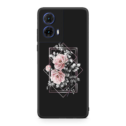 4 - Motorola Moto G85 Frame Flower case, cover, bumper