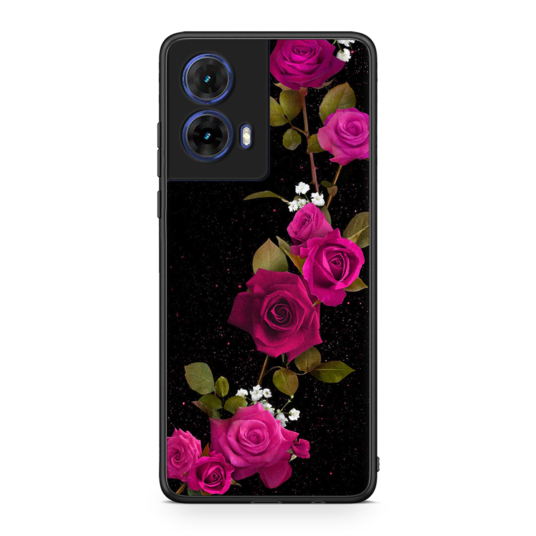4 - Motorola Moto G85 Red Roses Flower case, cover, bumper
