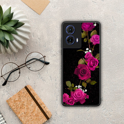 Flower Red Roses - Motorola Moto G85 θήκη