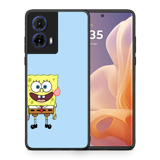 Θήκη Motorola Moto G85 Friends Bob από τη Smartfits με σχέδιο στο πίσω μέρος και μαύρο περίβλημα | Motorola Moto G85 Friends Bob case with colorful back and black bezels