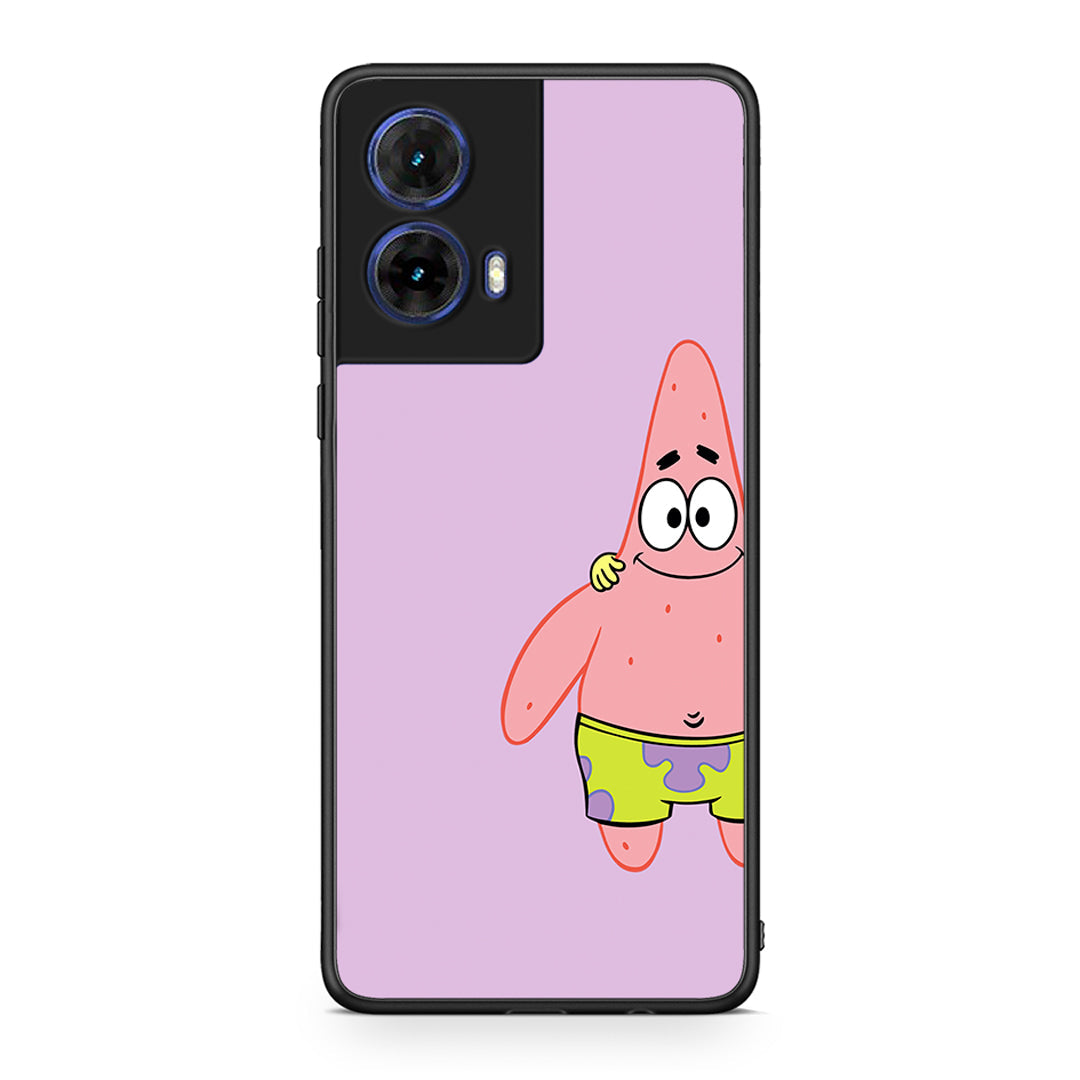 Motorola Moto G85 Friends Patrick θήκη από τη Smartfits με σχέδιο στο πίσω μέρος και μαύρο περίβλημα | Smartphone case with colorful back and black bezels by Smartfits