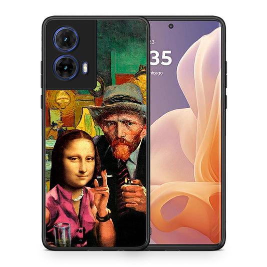 Θήκη Motorola Moto G85 Funny Art από τη Smartfits με σχέδιο στο πίσω μέρος και μαύρο περίβλημα | Motorola Moto G85 Funny Art case with colorful back and black bezels
