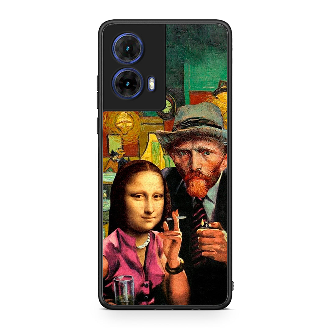 Motorola Moto G85 Funny Art θήκη από τη Smartfits με σχέδιο στο πίσω μέρος και μαύρο περίβλημα | Smartphone case with colorful back and black bezels by Smartfits