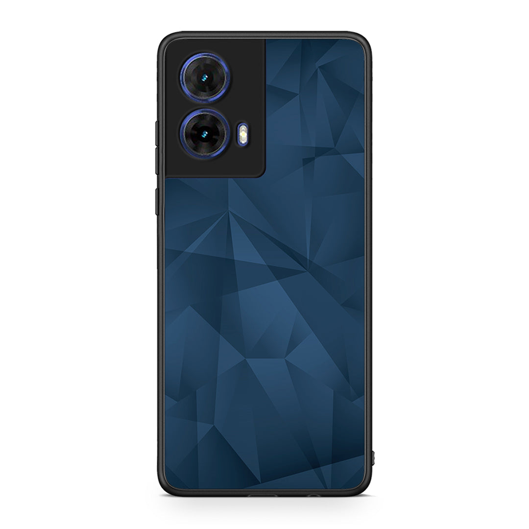 39 - Motorola Moto G85 Blue Abstract Geometric case, cover, bumper
