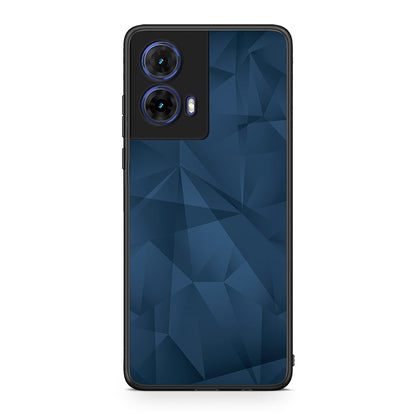39 - Motorola Moto G85 Blue Abstract Geometric case, cover, bumper