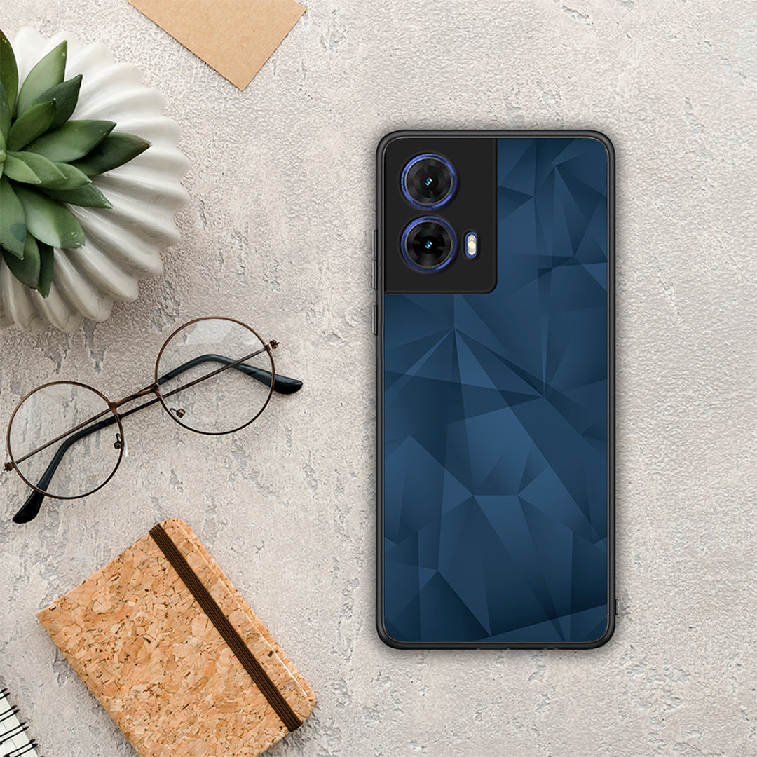 Geometric Blue Abstract - Motorola Moto G85 θήκη