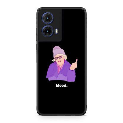 Motorola Moto G85 Grandma Mood Black θήκη από τη Smartfits με σχέδιο στο πίσω μέρος και μαύρο περίβλημα | Smartphone case with colorful back and black bezels by Smartfits