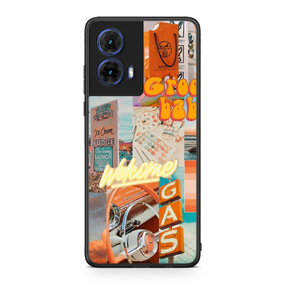 Motorola Moto G85 Groovy Babe Θήκη Αγίου Βαλεντίνου από τη Smartfits με σχέδιο στο πίσω μέρος και μαύρο περίβλημα | Smartphone case with colorful back and black bezels by Smartfits