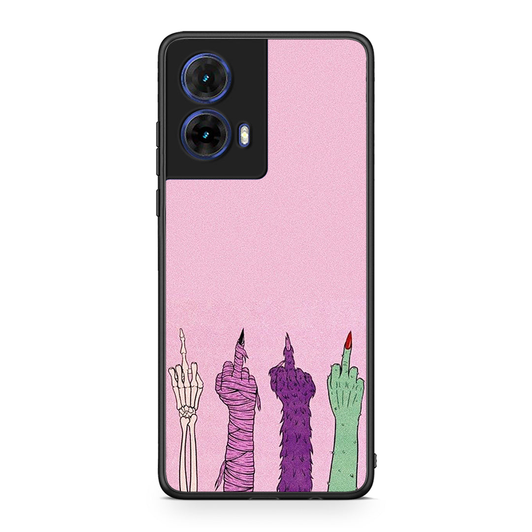 Motorola Moto G85 Halloween Be A Lady Θήκη από τη Smartfits με σχέδιο στο πίσω μέρος και μαύρο περίβλημα | Smartphone case with colorful back and black bezels by Smartfits